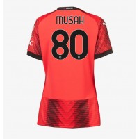 Fotbalové Dres AC Milan Yunus Musah #80 Dámské Domácí 2023-24 Krátký Rukáv